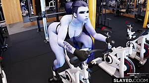 Un Negro Destruye El Coño De Widowmaker Sin Misericordia