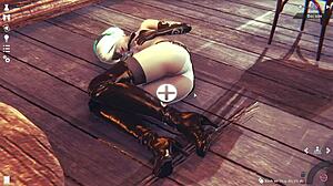 3D Simulation Girl In Japanese Anime Style