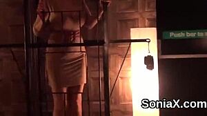 oh wow, unfaithful british milf sonia flaunts her huge tits at the wedding!