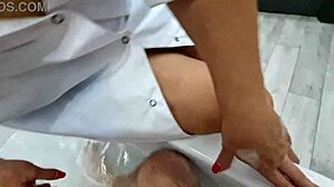 Stepmom helps wash naked stepson while ignoring his excitement