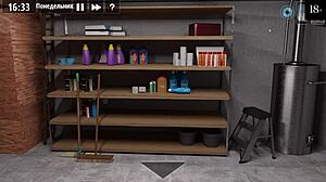 Beautiful anime game with big nipples and cum inside the pussy