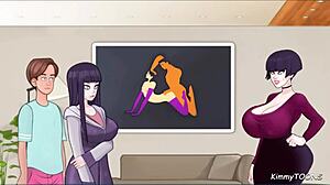 hot therapist gives blowjob to needy client in sex therapy session