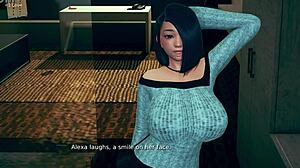 Curvy Fat Girl With Big Tits Teases In 3D Hentai Outfit.