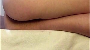 Teen’s super hairy pussy pulses in close-up orgasm while watching porn.