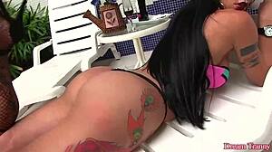 sexy tgirl nicolly pantoja seduces the house painter into hot anal sex, wow!