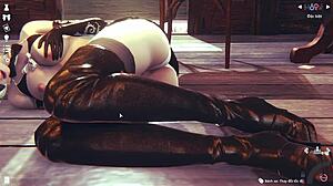 3D Simulation Girl In Japanese Anime Style