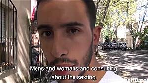 Amateur young 18+ straight twink latino's first gay sex with stranger for cash pov 😏