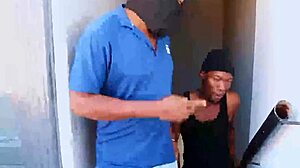 Watch the hot milf fuck the maintenance guys until she squirts.