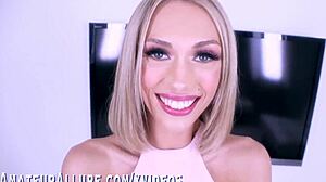 pov suck jobs from ashley red and sky pierce with cum