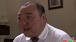 Japanese Milf Mizuki Ogawa Licks and Vibes with Old Guy