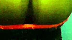 Ebony Anime Girl Uses Dildo for Solo Masturbation Scene