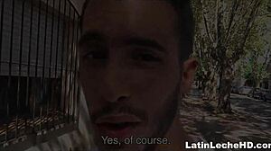 Amateur young 18+ straight twink latino's first gay sex with stranger for cash pov 😏