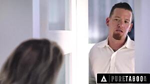 housewife almost caught cheating in bedroom closet