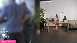 i invited the handyman to watch my solo session