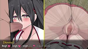 Honoka the shrine maiden faces intense banging in battle part 2