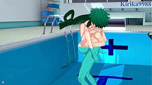 Mirko And Tsuyu Asui Intense Sex With Izuku Midoriya!