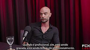 fckcast 2 - recording orgy with audience - featuring reco romanello's big cock anal