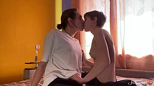 teen cutie alisa drains slim boy dorians huge cock