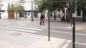 she says, 'look at my pantyhose in public'