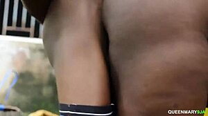 My hot neighbor bent over for doggystyle fucking outdoors.