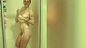 Young angels and Johnny Love in a hot shower scene with wet and wild sex