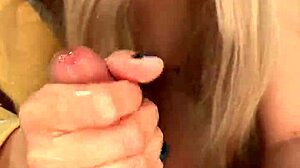 Pretty Amelie Dubon Gives Intense Handjob To Her Friend Leading To Explosive Cumshot!