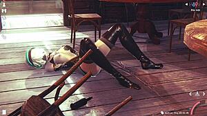 3D Simulation Girl In Japanese Anime Style