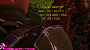 his girlfriend cheats by training with other men while he's hunting