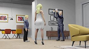 Maya In Lingerie Leads Intense 3Some Group Action In 3D Anime