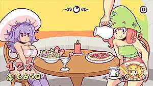 Futanari Waitress Spills Cum on Pizza in Kinky Hentai Game