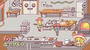 Futanari Waitress Spills Cum on Pizza in Kinky Hentai Game