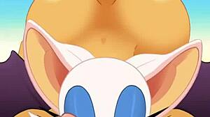 hey, rouge sucking cock and swallowing cum while ass-fucked! 😜