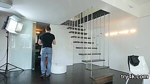 innocent sweetie blows penis in pov, gets tight pussy fucked