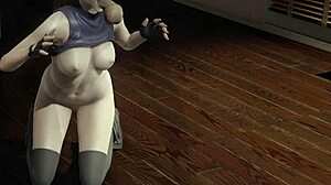 Jessie, the expert cocksucker, moans loud in wild 3D face fucking.