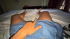 Tired Colombian Student Masturbates Her Wet Pussy After Classes