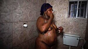 i fucked my big ass girlfriend on the bathroom floor, her small tits bouncing as i pounded her doggystyle