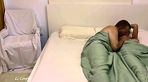 Amateur Couple's Morning Sex Watched by Naughty Girlfriend!