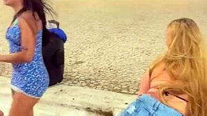 Street party turns wild with fucking in the moving car! 😏