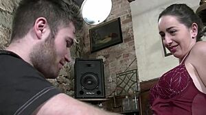 Milf Gets Wild on Table with Ass Licking Action