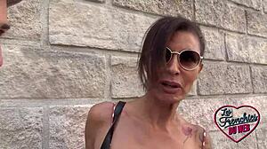 Charlotte, the flirty 40-year-old French barmaid, craves wild anal with tattoos flashing. Her brunette boobs bounce in amateur european fun