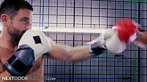 Chris Damned Takes Beau Butler Roughly in Neighborly Encounter with Tattoos and Muscles