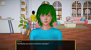 Blonde with big tits in my new family 429