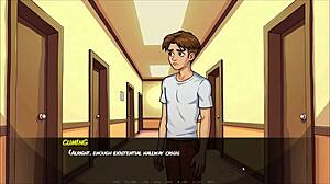 morty's sister says, 'suck my big tits' while giving blowjob