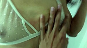 latina sister-in-law gets doggystyle fucked in the living room while wife rests