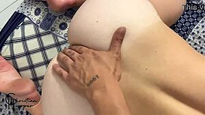 twink's big ass gets barebacked by tattooed hairy cock