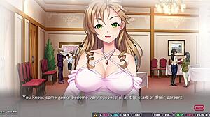 My Horny Ex-Classmate Trophy Wife In Hentai Ep5 Watches Herself Play