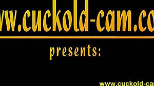 Cuckold husband femdom with mistress slave humiliation