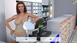 बड़े चूचों वाली ब्लोंड च्यूइंग गम चबाती हुई बिग सिटी में चुदाई का मजा लेती!