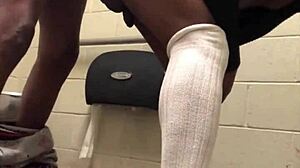 creaming on dick in gas station bathroom with gaping