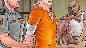 Atr�s das grades - primeiro dia na pris�o - agradinho especial pro companheiro de cela